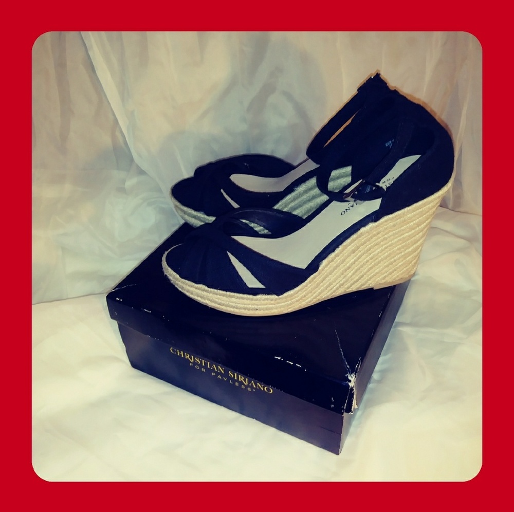 💜Christian Siriano💜 Wedge 👡 Espadrilles 💜sz9